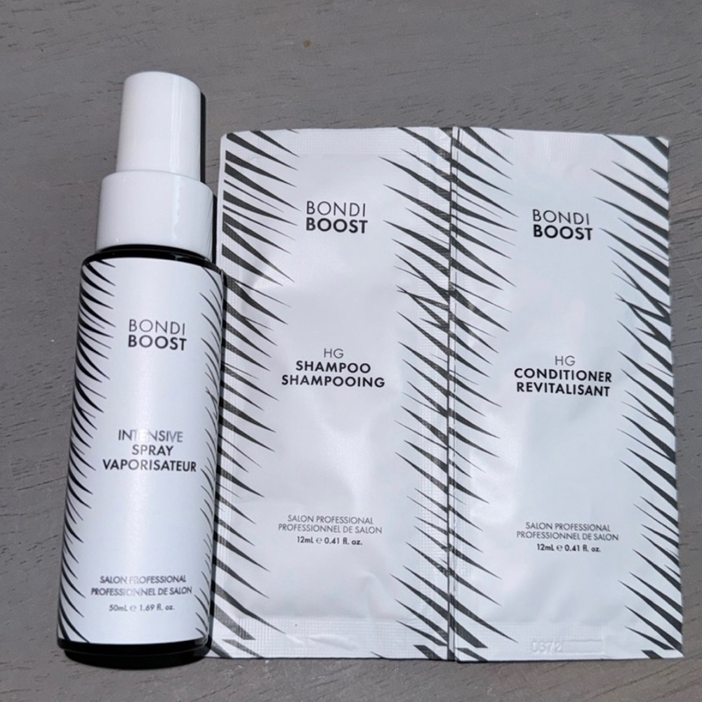 Bondi Boost Intensive Spray/ Shampoo & Conditioner sample